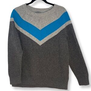 T by Talbots thermal sweater size Lp COLORBLOCK CREWNECK SWEATER